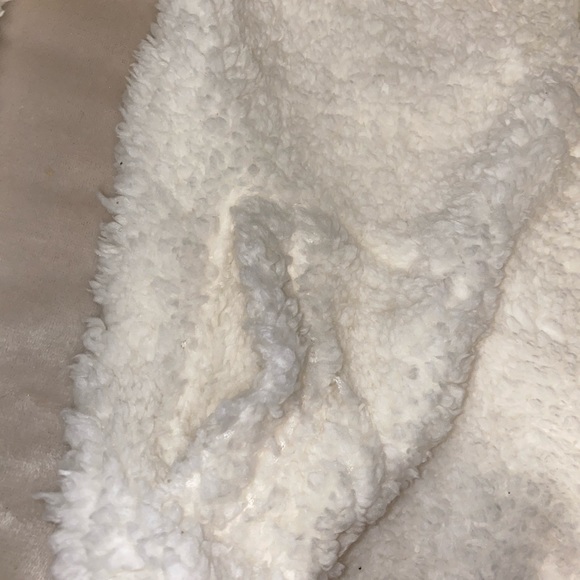 New Directions White Fuzzy Pullover - Picture 5 of 5